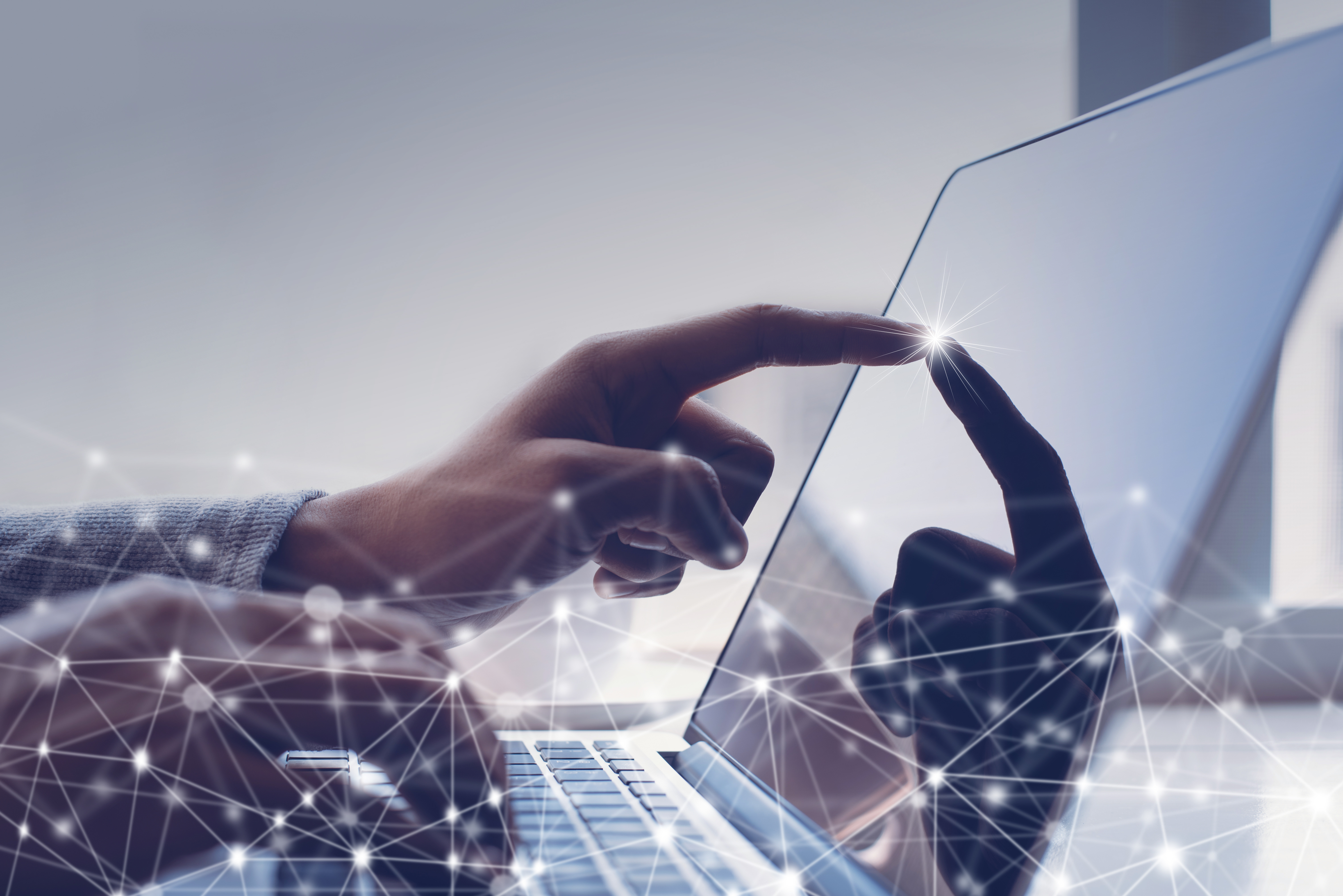 Digital technology network representing IT Governance frameworks